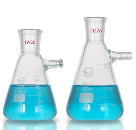 High Borosilicate Triangle Suction Flask with Mouth 150/250/500/1000/2000ml Lab Glassware
High Borosilicate Triangle Suction Flask with Mouth 150/250/500/1000/2000ml Lab Glassware