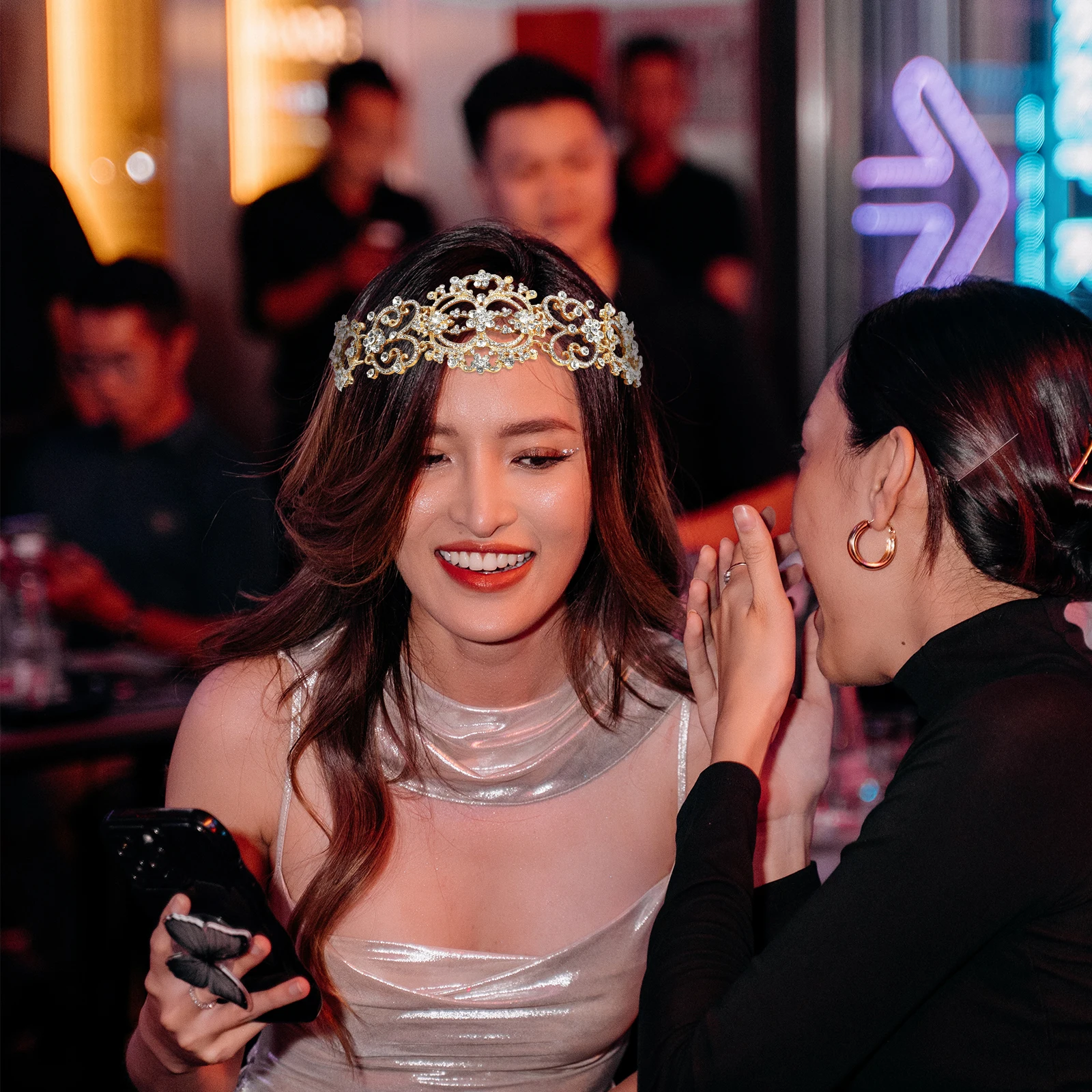 Rhinestone Headb Hair Accessories Female Hair Decor Shining Headdress Women Bridal Decor Silver Shining Headdress Color
Rhinestone Headb Hair Accessories Female Hair Decor Shining Headdress Women Bridal Decor Silver Shining Headdress Color