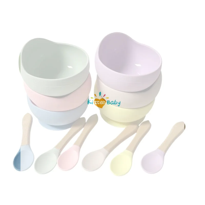Silicone Baby Feeding Bowls With Strong Suction Base And Wooden Handle Spoons Perfect For Baby Led Weaning Toddler Daily Meals
Silicone Baby Feeding Bowls With Strong Suction Base And Wooden Handle Spoons Perfect For Baby Led Weaning Toddler Daily Meals
