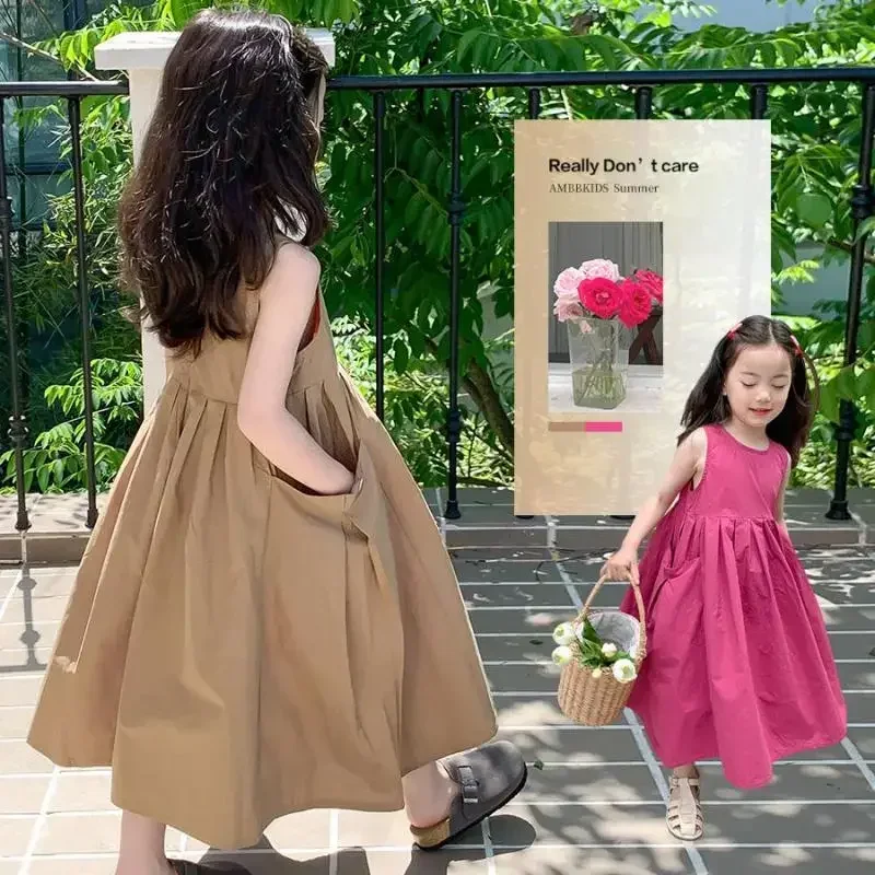 2-13y Girls Dress Summer Children Dresses Kids A-Line Sleeveless Clothes Baby Ankle-Length Cotton Princess Party Clothing Y4
2-13y Girls Dress Summer Children Dresses Kids A-Line Sleeveless Clothes Baby Ankle-Length Cotton Princess Party Clothing Y4