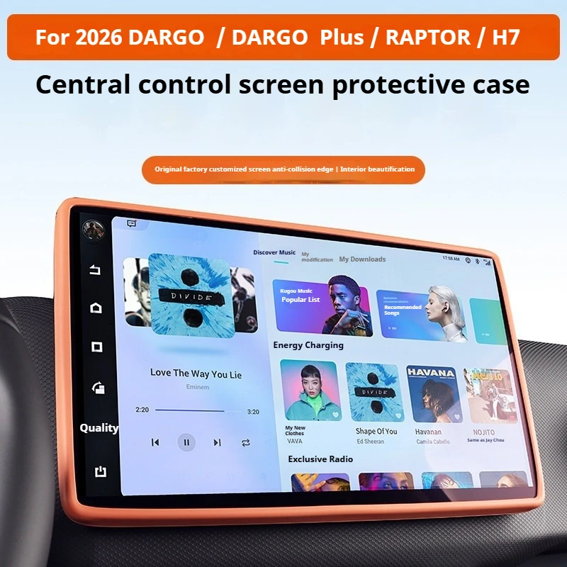 For HAVAL DARGO RAPTOR DARGO PLUS H9 XIAOLONG H6L Car Silicone Screen Protector Central Control Navigation Protective Cover
For HAVAL DARGO RAPTOR DARGO PLUS H9 XIAOLONG H6L Car Silicone Screen Protector Central Control Navigation Protective Cover