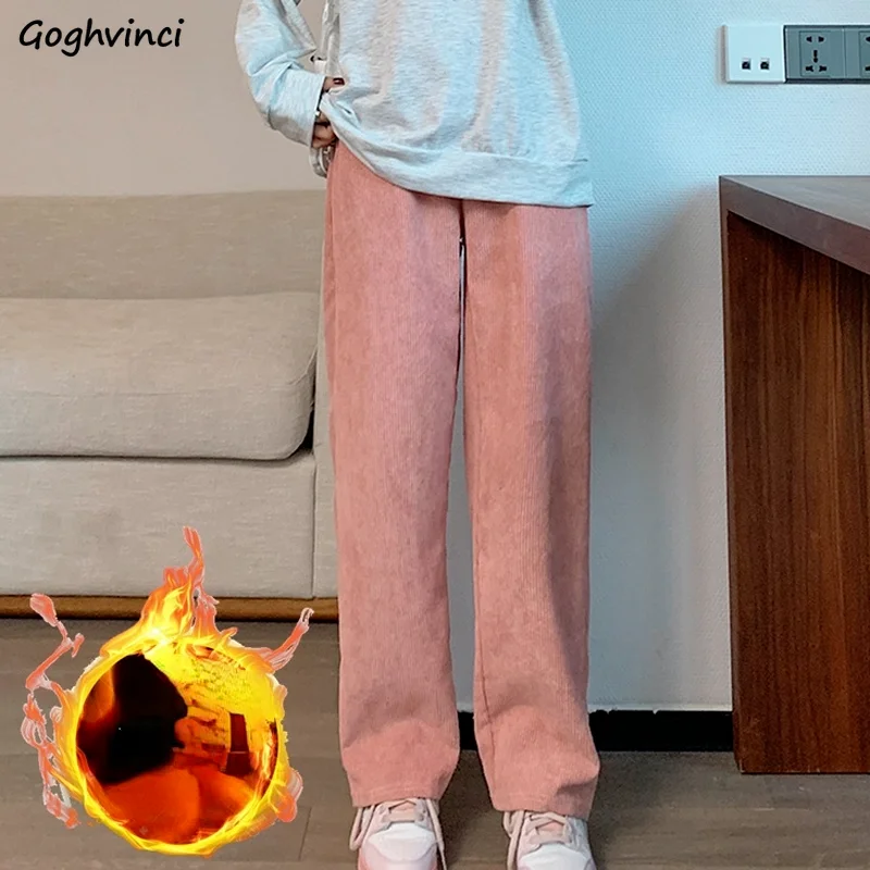 Aesthetic Pants Women Loose Winter Warm All-match Solid High Waist Trouser Students Korean Style Ins Corduroy Basic Cool Chic
Aesthetic Pants Women Loose Winter Warm All-match Solid High Waist Trouser Students Korean Style Ins Corduroy Basic Cool Chic