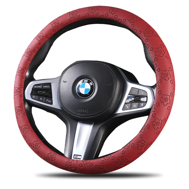 Car Steering Wheel Covers Leather New Handle Cover Flower Printing Universal Steering Wheel Case For Auto Interior Accessories
Car Steering Wheel Covers Leather New Handle Cover Flower Printing Universal Steering Wheel Case For Auto Interior Accessories