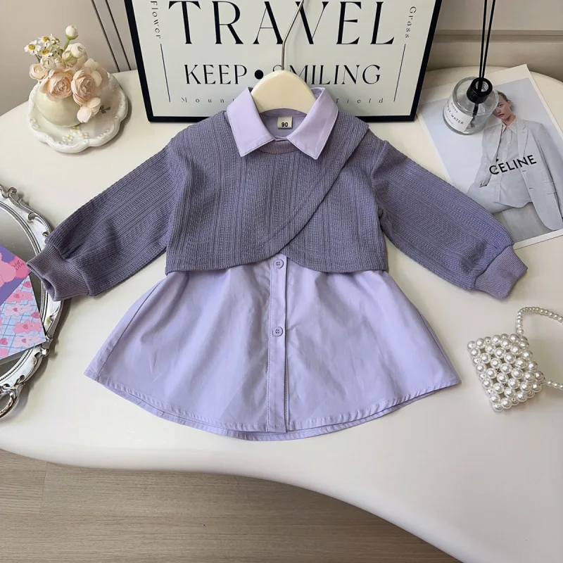 Children's Outfit New Spring Girls Sweet Stylish Shawl Coat Sleeveless Shirt Vest Dress Two-Piece Set
Children's Outfit New Spring Girls Sweet Stylish Shawl Coat Sleeveless Shirt Vest Dress Two-Piece Set