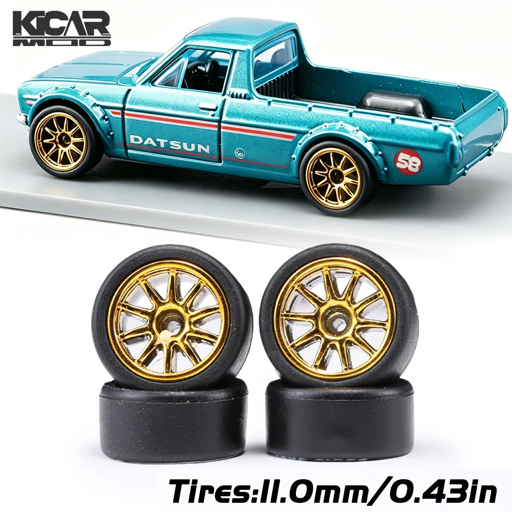 Model Car 1/64 Removable Rubber Slick Tires 11mm Split-Spoke Rims, RLC Premium Wheels for Hot Wheels Advan GT (1 Set)
Model Car 1/64 Removable Rubber Slick Tires 11mm Split-Spoke Rims, RLC Premium Wheels for Hot Wheels Advan GT (1 Set)