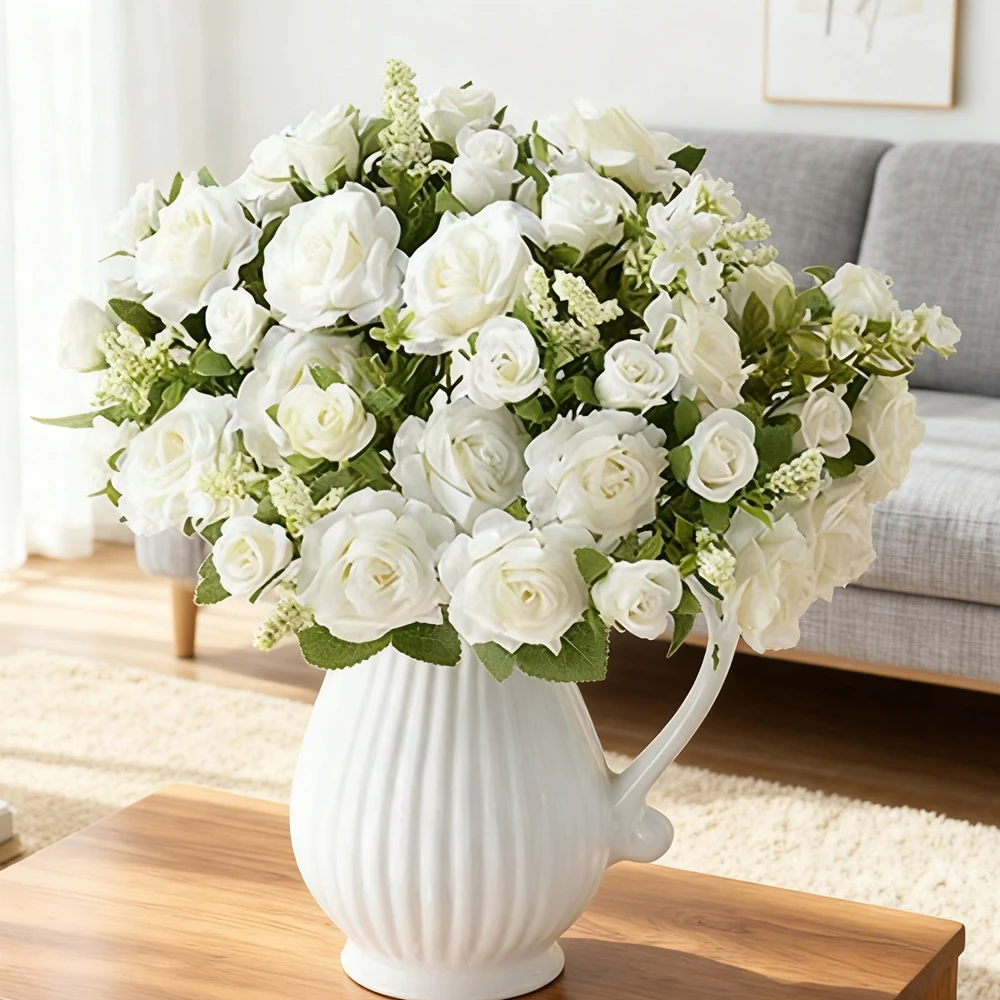 Artificial Flowers Silk Rose Wedding WreathBridal Fake Bouquet Festival Home Room Table Decor Outdoor Yard Garden DIY Gift Props
Artificial Flowers Silk Rose Wedding WreathBridal Fake Bouquet Festival Home Room Table Decor Outdoor Yard Garden DIY Gift Props