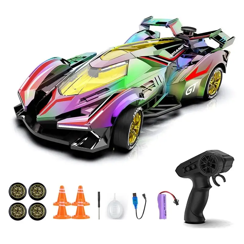 2.4G Remote Control Drift Race Car, Sci-Fi Mist Spray Effect, Futuristic Look Model, Kids Birthday Gift
2.4G Remote Control Drift Race Car, Sci-Fi Mist Spray Effect, Futuristic Look Model, Kids Birthday Gift