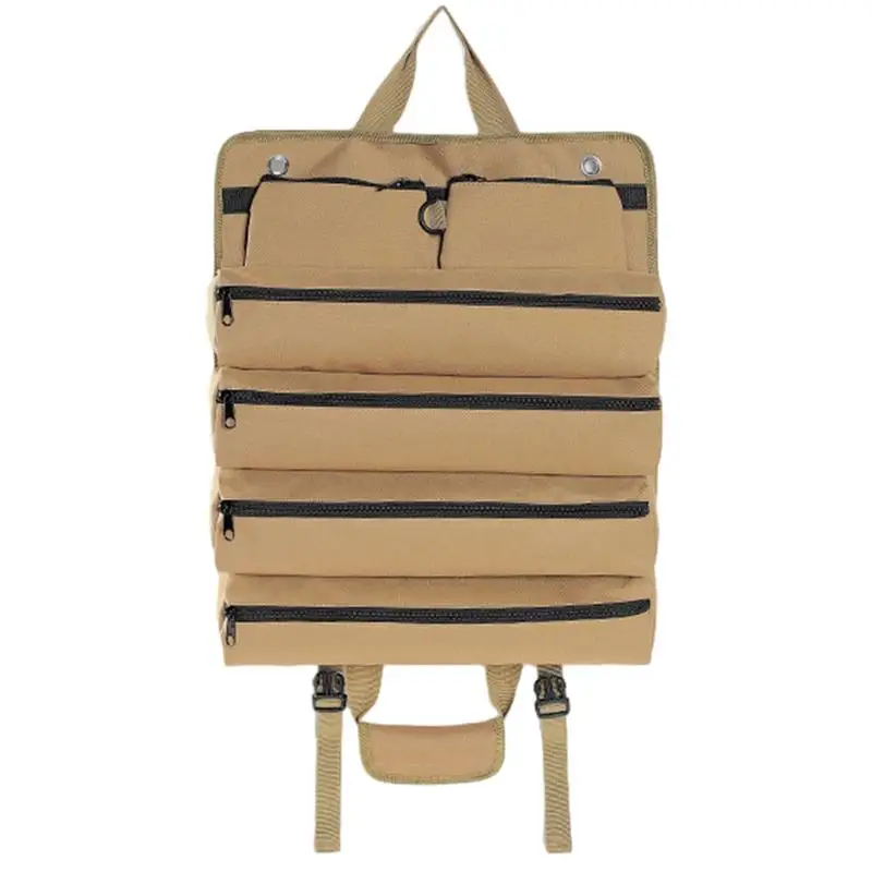 Tool Roll Organizer Tool Bag Organizer Heavy Duty Oxford Cloth Multi Purpose 4 Zipper Tool Pockets Portable Rolling Tool Bag
Tool Roll Organizer Tool Bag Organizer Heavy Duty Oxford Cloth Multi Purpose 4 Zipper Tool Pockets Portable Rolling Tool Bag