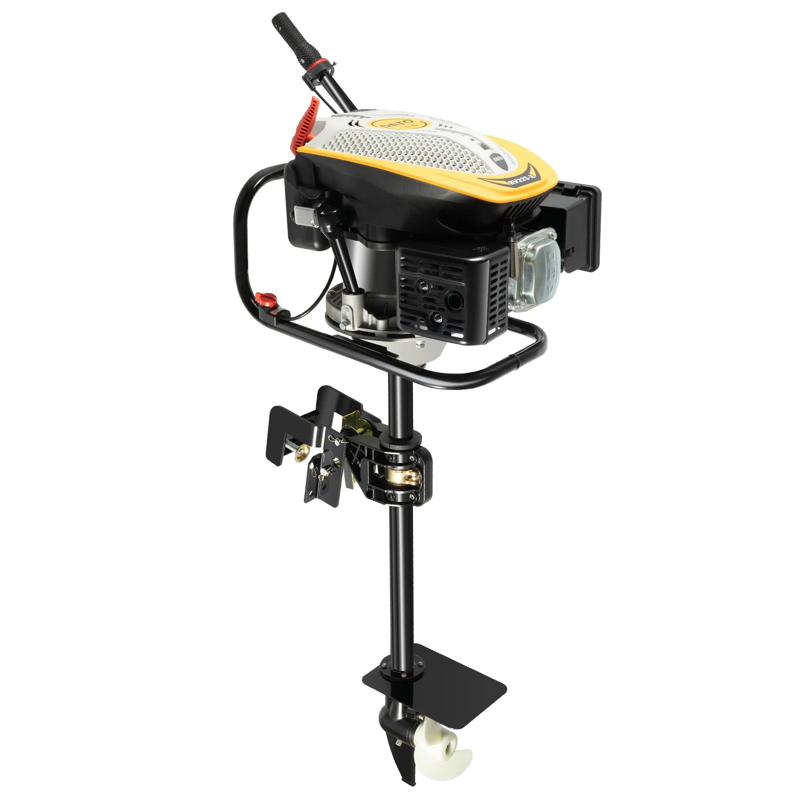 Outboard Motor Boat Engine, 4 Stroke 9HP 225CC Outboard Motor Gas Powered Boat Engine, with Air Cooling System and Manual Pull Start, Fits for Inflatable Fishing Boats and Yachts
Outboard Motor Boat Engine, 4 Stroke 9HP 225CC Outboard Motor Gas Powered Boat Engine, with Air Cooling System and Manual Pull Start, Fits for Inflatable Fishing Boats and Yachts