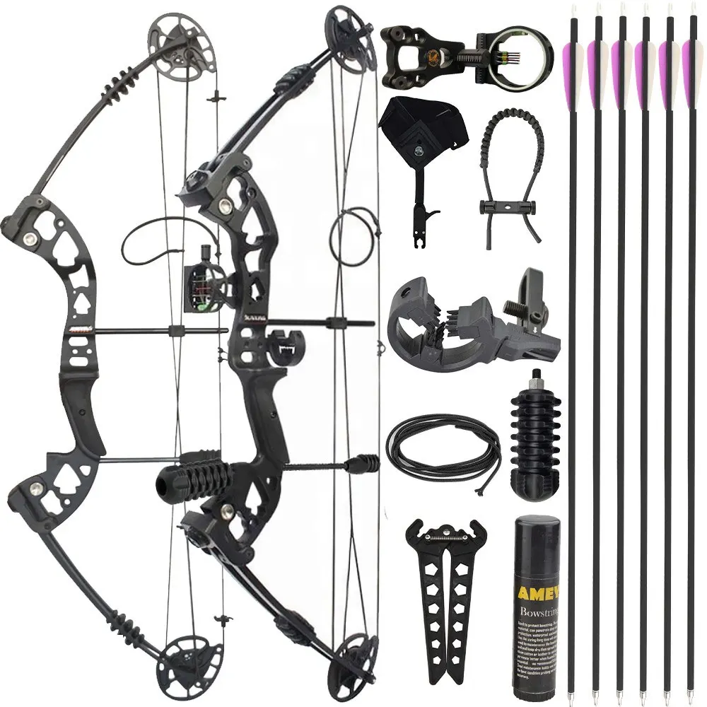30-55lbs Compound Bow Archery Arrow Set Adjustable 310FPS Let off 70% Axle-axle 34'' Brace Height 7.5 inch Shooting Hunting Bow
30-55lbs Compound Bow Archery Arrow Set Adjustable 310FPS Let off 70% Axle-axle 34'' Brace Height 7.5 inch Shooting Hunting Bow