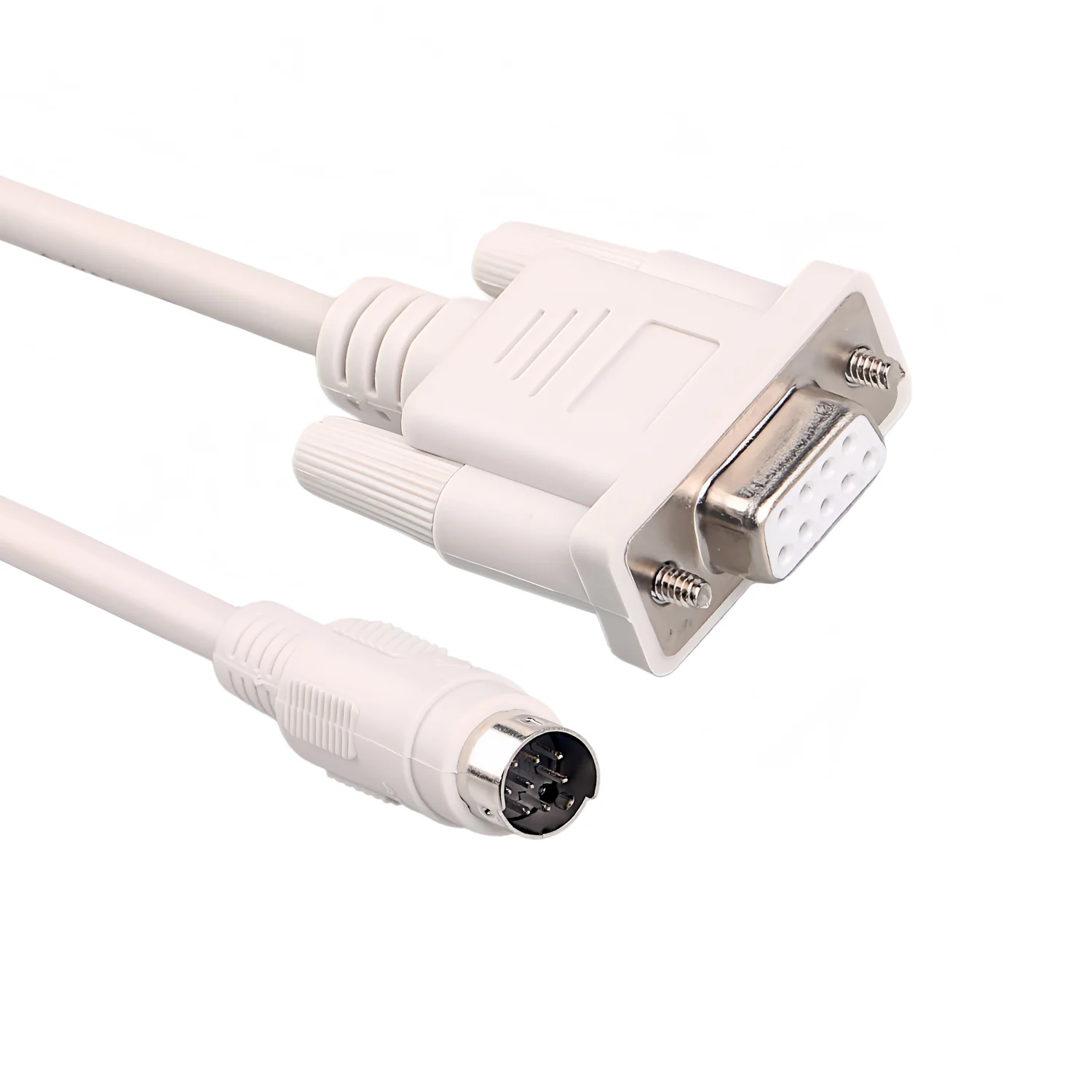 DB9 FeMale to Mini Din 8P RS232 Serial Cable for Connecting Delta DVP Series PLC to PC DB9 Serial Port
DB9 FeMale to Mini Din 8P RS232 Serial Cable for Connecting Delta DVP Series PLC to PC DB9 Serial Port