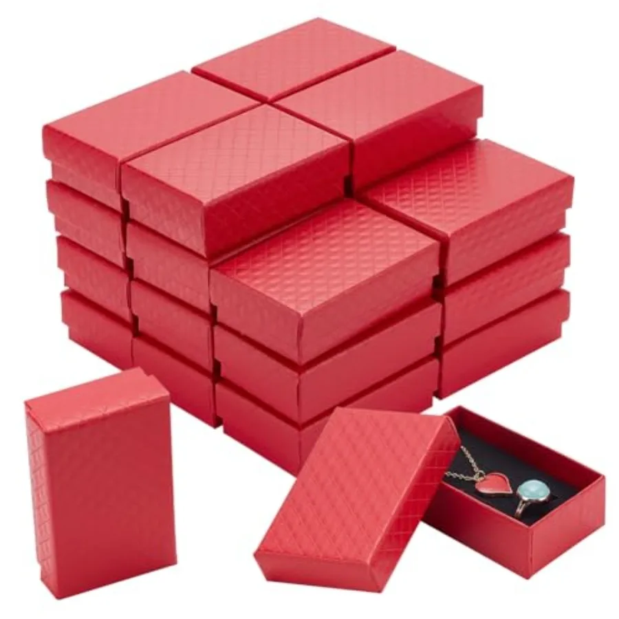 24 Pack Jewelry Gifts Boxes 3x2 Inch Rectangle Cardboard Earring Necklace Storage Boxes with Velvet Sponge for Ring, Weddings,
24 Pack Jewelry Gifts Boxes 3x2 Inch Rectangle Cardboard Earring Necklace Storage Boxes with Velvet Sponge for Ring, Weddings,