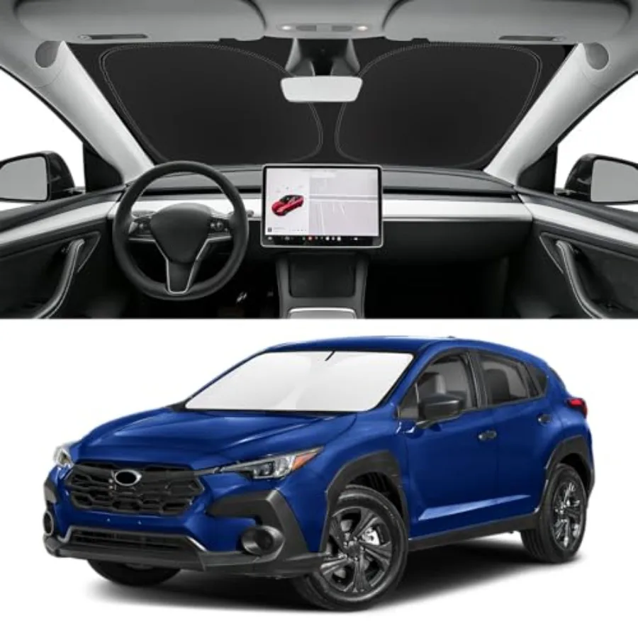 Custom Fit Windshield Sun Shade for Subaru Crosstrek 2018-2026, Blocks UV Heat, Front Window Sunshade Accessories, Easy Fold St
Custom Fit Windshield Sun Shade for Subaru Crosstrek 2018-2026, Blocks UV Heat, Front Window Sunshade Accessories, Easy Fold St