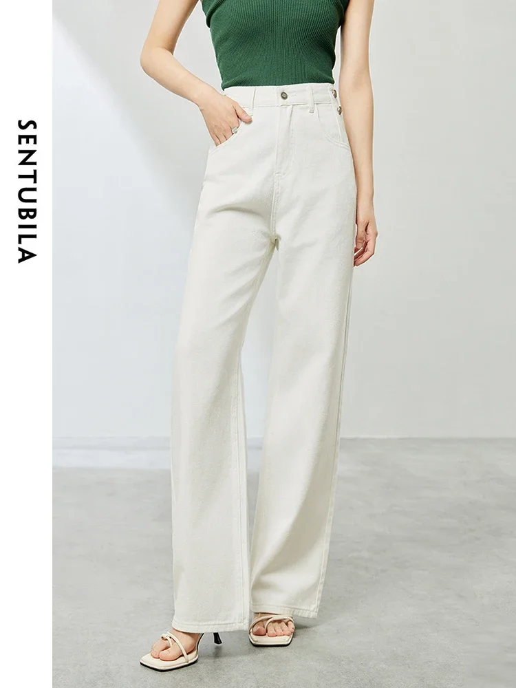SENTUBILA прямые белые джинсы женские широкие хлопковые джинсовые брюки 2025 весна осень женские повседневные высокие уличные брюки W41N53911
SENTUBILA прямые белые джинсы женские широкие хлопковые джинсовые брюки 2025 весна осень женские повседневные высокие уличные брюки W41N53911