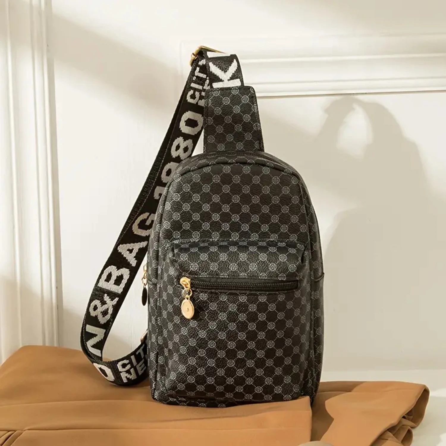 Stylish Geometric Print Wide Strap Multi-Zip Crossbody Shoulder Chest Sling Bag for Fashionable Individuals
Stylish Geometric Print Wide Strap Multi-Zip Crossbody Shoulder Chest Sling Bag for Fashionable Individuals