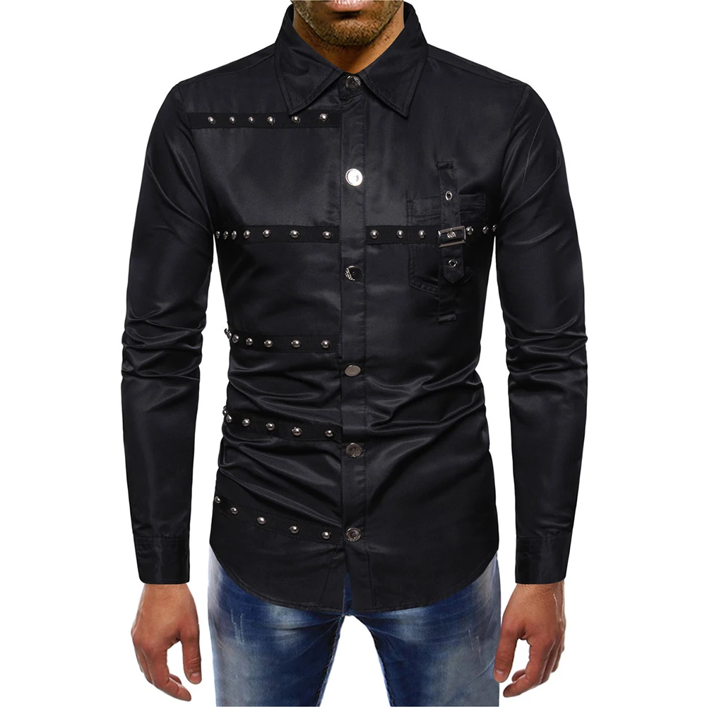 Stylish Fashion High Quality Mens Shirt Blouses Comfortable Four Seasons Front Punk Slim Fit Solid Color 1 Pcs
Stylish Fashion High Quality Mens Shirt Blouses Comfortable Four Seasons Front Punk Slim Fit Solid Color 1 Pcs