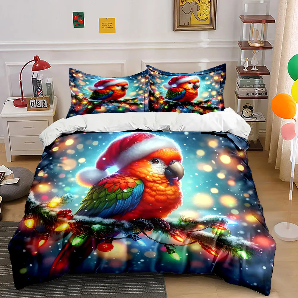 Colorful parrot with Christmas lights Printed Duvet Cover Set1 Duvet Cover+2 PillowcaseMulti Size Bedroom Bedding Decor
Colorful parrot with Christmas lights Printed Duvet Cover Set1 Duvet Cover+2 PillowcaseMulti Size Bedroom Bedding Decor