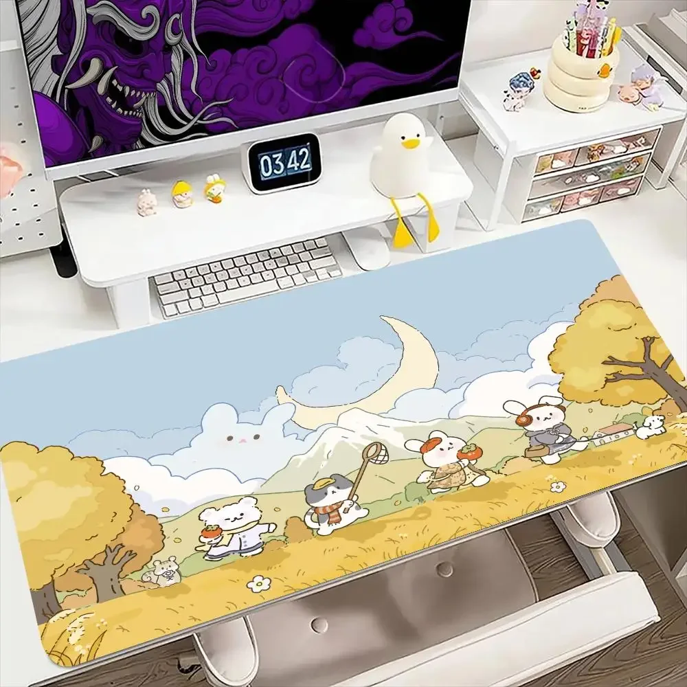 900x400MM Cute Rabbit HD Mouse Pad XL XXL Large Gaming Mousepad Keyboard Gamer Rubber Anti-wrinkle Anti-Slip Bottom Desk Mat
900x400MM Cute Rabbit HD Mouse Pad XL XXL Large Gaming Mousepad Keyboard Gamer Rubber Anti-wrinkle Anti-Slip Bottom Desk Mat