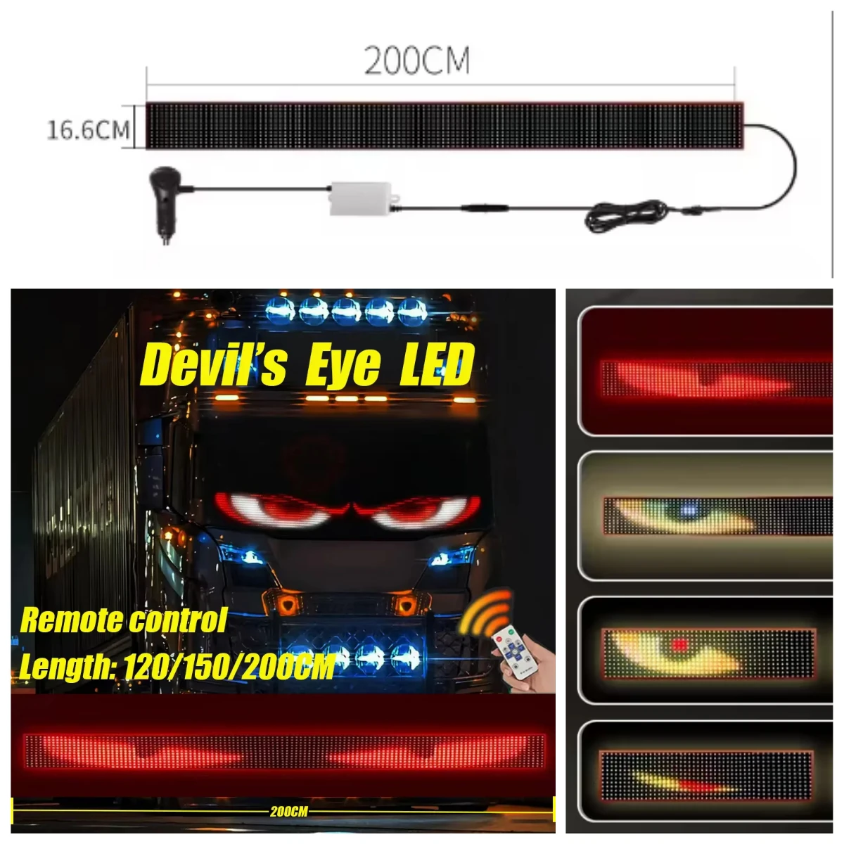 2M Devil's Eye светодиодный грузовик, автомобильная матрица, пиксельная панель, пульт дистанционного управления, мягкое складное освещение, граффити, прокрутка текста, лобовое стекло
2M Devil's Eye светодиодный грузовик, автомобильная матрица, пиксельная панель, пульт дистанционного управления, мягкое складное освещение, граффити, прокрутка текста, лобовое стекло