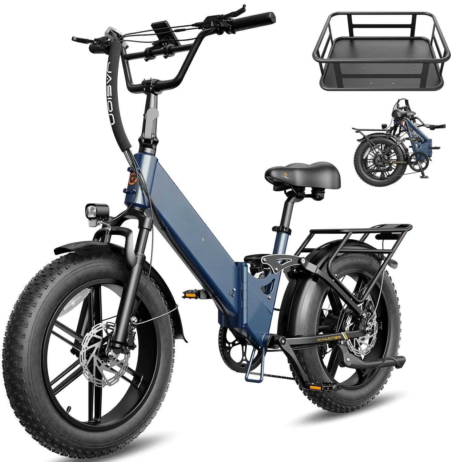 20" Peak 1400W 30MPH Foldable Electric Bike 71Mi 624Wh Hydraulic Disc Brakes Commute, Custom
20" Peak 1400W 30MPH Foldable Electric Bike 71Mi 624Wh Hydraulic Disc Brakes Commute, Custom