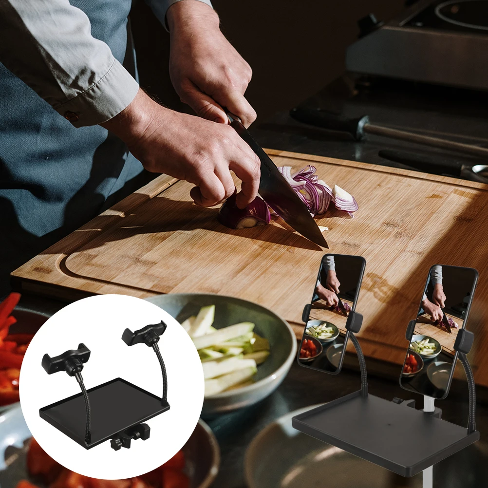 Multi-Function Microphone Stand Tray with Phone Holder and Sound Card Shelf for Stage Office Classroom and Home
Multi-Function Microphone Stand Tray with Phone Holder and Sound Card Shelf for Stage Office Classroom and Home