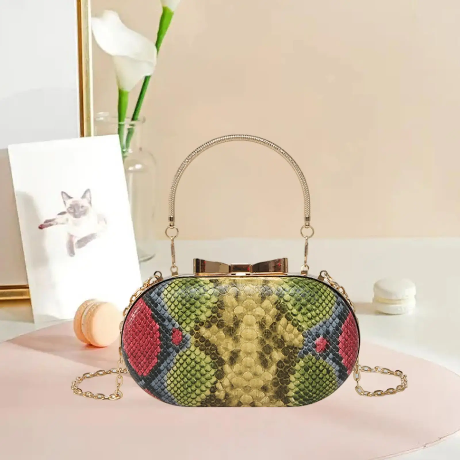 General-purpose Women Crossbody Bag with Removable Chain Messenger Bag for Banquets
General-purpose Women Crossbody Bag with Removable Chain Messenger Bag for Banquets