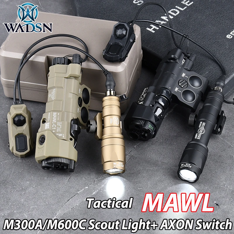 WADSN Tactical MAWL C1 RED/GREEN/BLUE IR Laser Infrared Lighting M300A/M600C Surefir Flashlight AXON Switch Hunting Weapon Lamp
WADSN Tactical MAWL C1 RED/GREEN/BLUE IR Laser Infrared Lighting M300A/M600C Surefir Flashlight AXON Switch Hunting Weapon Lamp