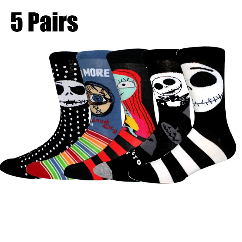 5 Pairs Anime Men Socks Terror Fashion Socks Cosplay Creative Funny Women Socks Long Sock Personality Hip Hop Harajuku Socks
5 Pairs Anime Men Socks Terror Fashion Socks Cosplay Creative Funny Women Socks Long Sock Personality Hip Hop Harajuku Socks
