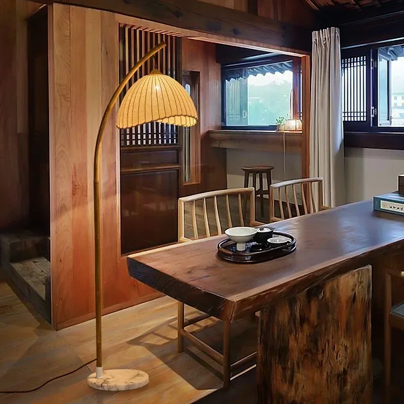 Modern Wabi Sabi Canvas Shade LED Floor Lamp with Bamboo and Metal Design for Living Room Bedroom Nordic Minimalism Lighting
Modern Wabi Sabi Canvas Shade LED Floor Lamp with Bamboo and Metal Design for Living Room Bedroom Nordic Minimalism Lighting