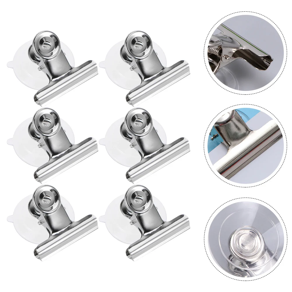 6Pcs Reusable Suction Cup Clamps with Metal Clip for Bathroom Kitchen Wall Hanging Organizers No Tools Needed Easy Install
6Pcs Reusable Suction Cup Clamps with Metal Clip for Bathroom Kitchen Wall Hanging Organizers No Tools Needed Easy Install