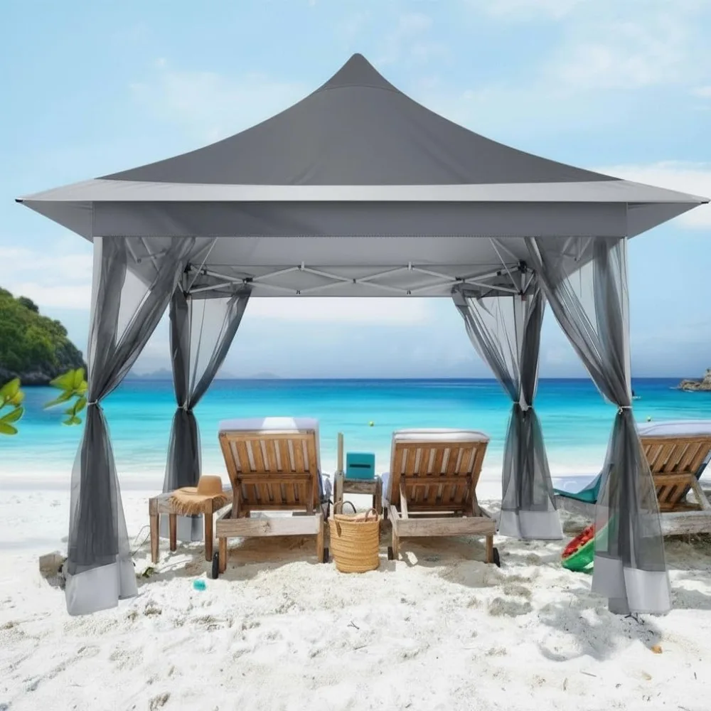 12x12 Pop Up Gazebo On Clearance Canopy Tent Easy Up Outdoor Gazebo Waterproof Upgrade with Mosquito Nettings, Customized
12x12 Pop Up Gazebo On Clearance Canopy Tent Easy Up Outdoor Gazebo Waterproof Upgrade with Mosquito Nettings, Customized