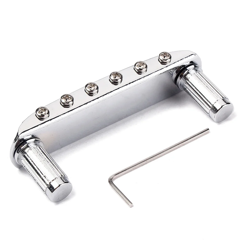 Bridge Chrome For Electric Guitar Top-Loading Adjustable Saddle Includes Screws L Wrench Fit
Bridge Chrome For Electric Guitar Top-Loading Adjustable Saddle Includes Screws L Wrench Fit