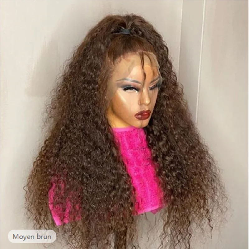 Soft 26inch Dark Brown Glueless 180Density Long Kinky Curly Deep Lace Front Wig For Women With Baby Hair Preplucked Daily
Soft 26inch Dark Brown Glueless 180Density Long Kinky Curly Deep Lace Front Wig For Women With Baby Hair Preplucked Daily