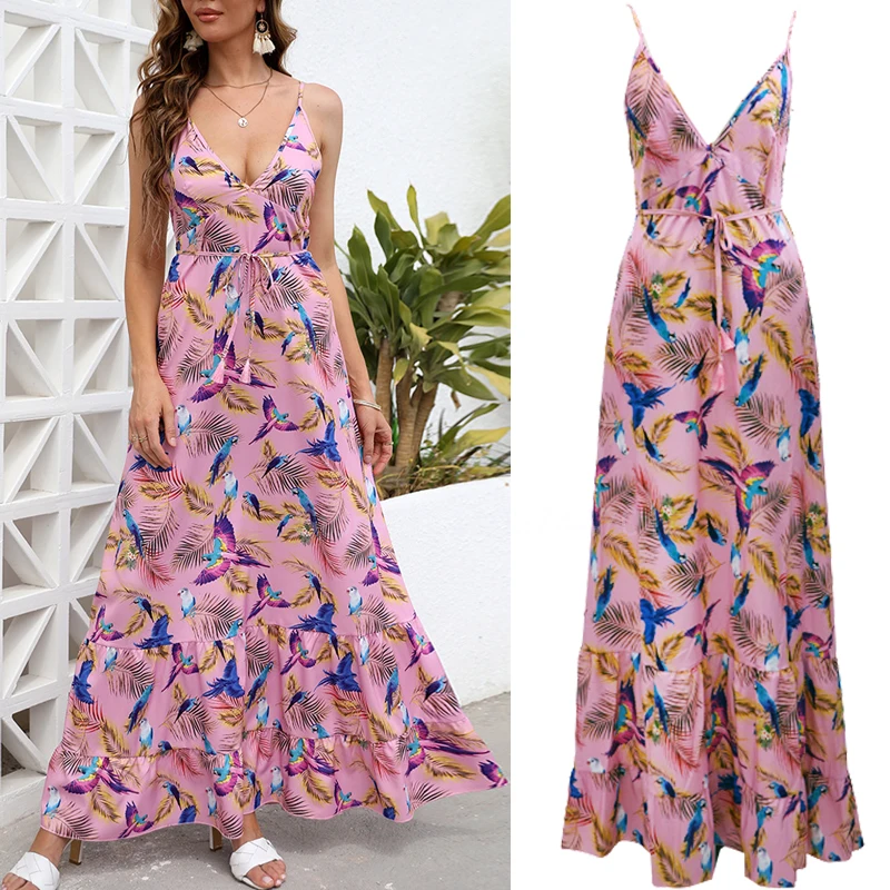 High Quality Luxury Design Dress 2024 Elegant Waist Cinching V-neck Printed Elastic Waist Maxi Sexy Dress Women Clothing Vestido
High Quality Luxury Design Dress 2024 Elegant Waist Cinching V-neck Printed Elastic Waist Maxi Sexy Dress Women Clothing Vestido