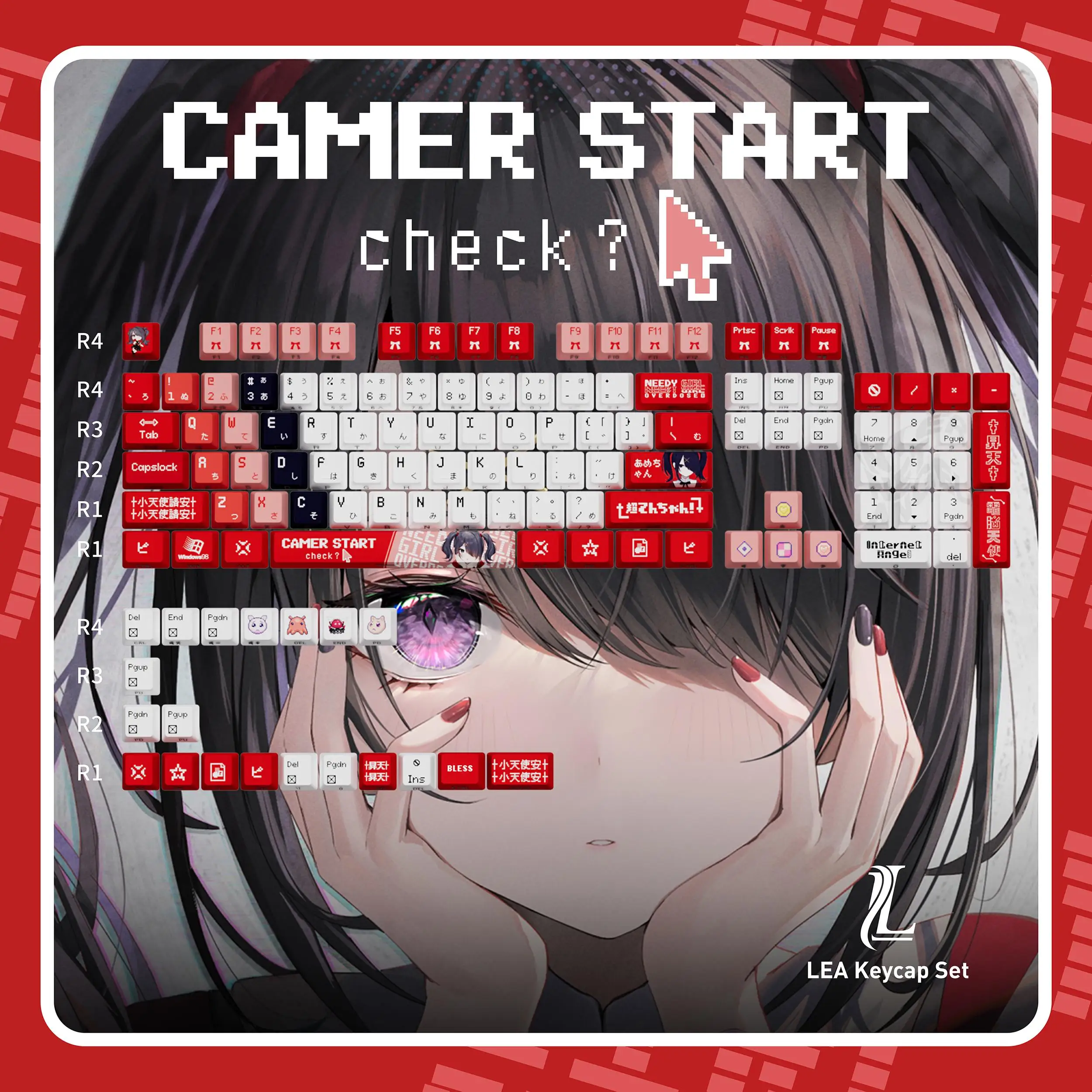 NEEDY GIRL OVERDOSE Anime Keycaps 124 Keys PBT Keycap Chreey Keycaps Dye-sub for wooting Mechanical Keyboard Caps 64/68/71/108
NEEDY GIRL OVERDOSE Anime Keycaps 124 Keys PBT Keycap Chreey Keycaps Dye-sub for wooting Mechanical Keyboard Caps 64/68/71/108
