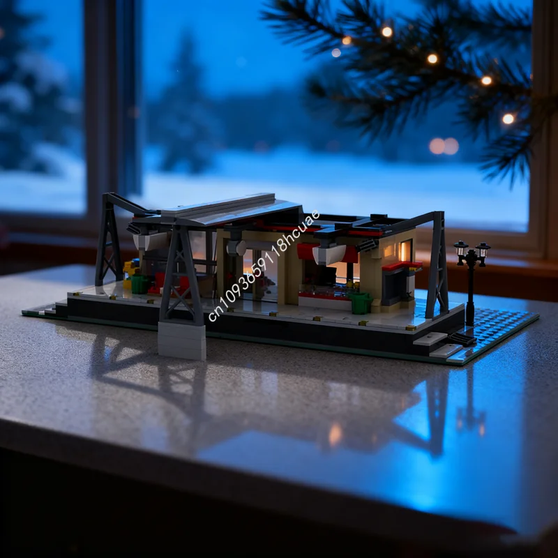 1081 шт. MOC модульный железнодорожный вокзал расширенный город модель поезда игрушки строительные рождественские подарки блоки DIY идея кирпич дети день рождения
1081 шт. MOC модульный железнодорожный вокзал расширенный город модель поезда игрушки строительные рождественские подарки блоки DIY идея кирпич дети день рождения