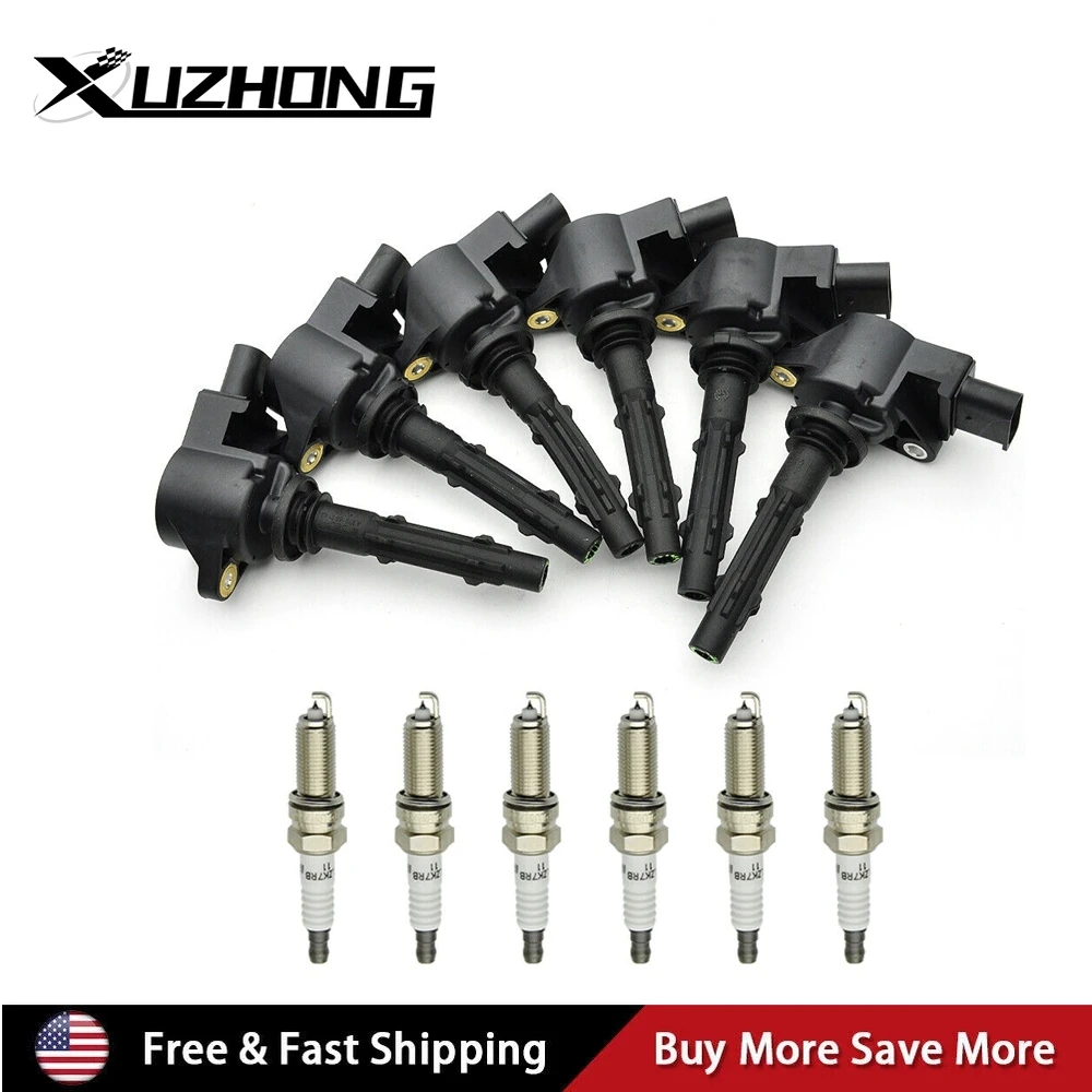 6 Ignition Coil + Spark Plugs UF535 For 2006-2009 Mercedes-Benz CLK350 3.5L V6 
6 Ignition Coil + Spark Plugs UF535 For 2006-2009 Mercedes-Benz CLK350 3.5L V6