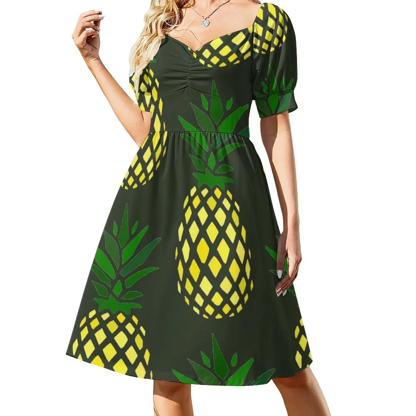 pineapple Short-Sleeved Dress ladies dresses for women 2025 summer dress women 2025 summer dress Woman clothing
pineapple Short-Sleeved Dress ladies dresses for women 2025 summer dress women 2025 summer dress Woman clothing