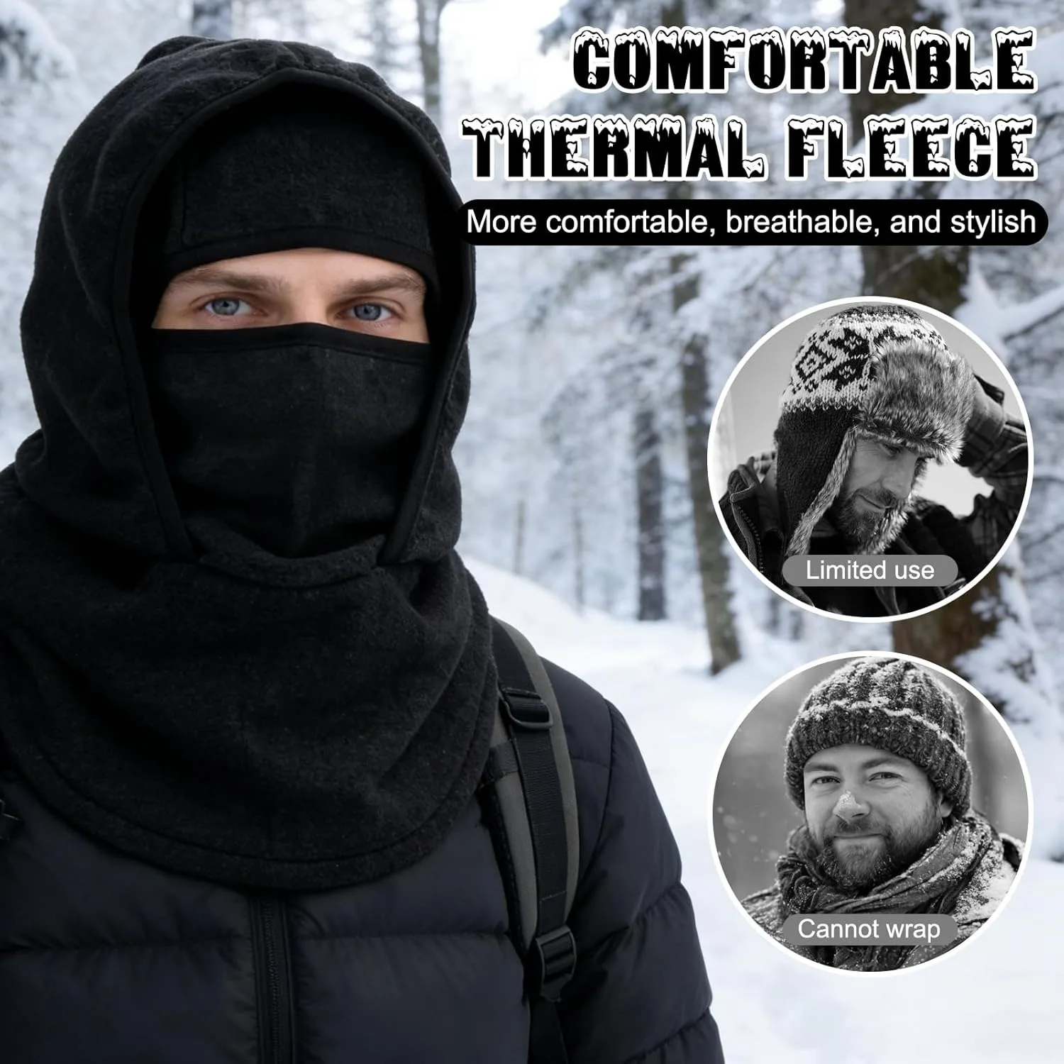 1pcs Outdoor Autumn Winter Warm Hat, Two-Layer Design, Windproof, Helmet Compatible, Unisex, Men and Women, Cold Weather Headwear
1pcs Outdoor Autumn Winter Warm Hat, Two-Layer Design, Windproof, Helmet Compatible, Unisex, Men and Women, Cold Weather Headwear