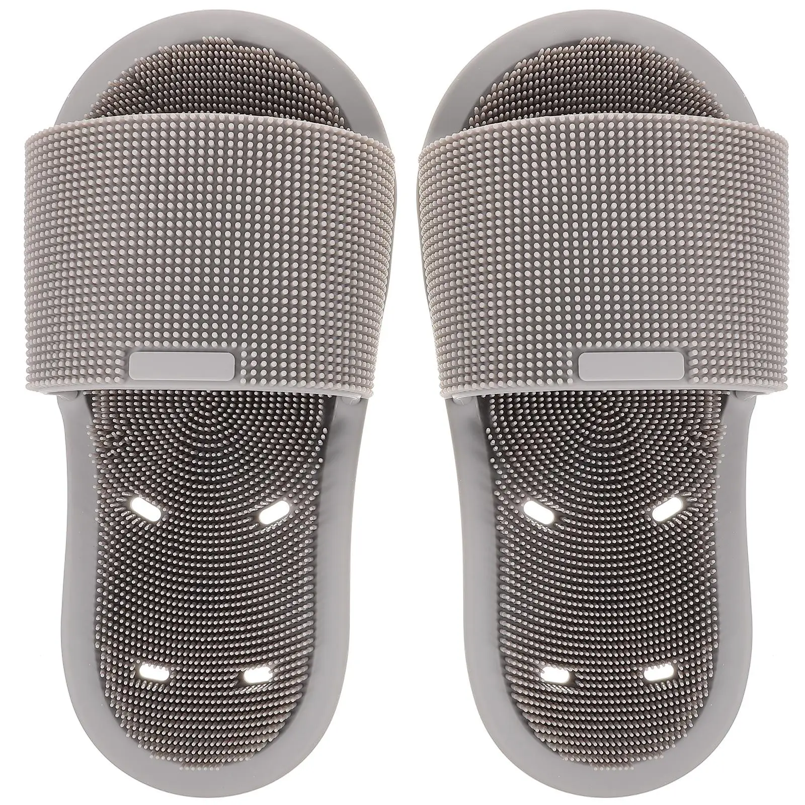 Silicone Foot Wash Slippers All Around Brush Design Gray Practical Gift Bedroom Bathroom Anti Slip Massage Points Comfortable
Silicone Foot Wash Slippers All Around Brush Design Gray Practical Gift Bedroom Bathroom Anti Slip Massage Points Comfortable