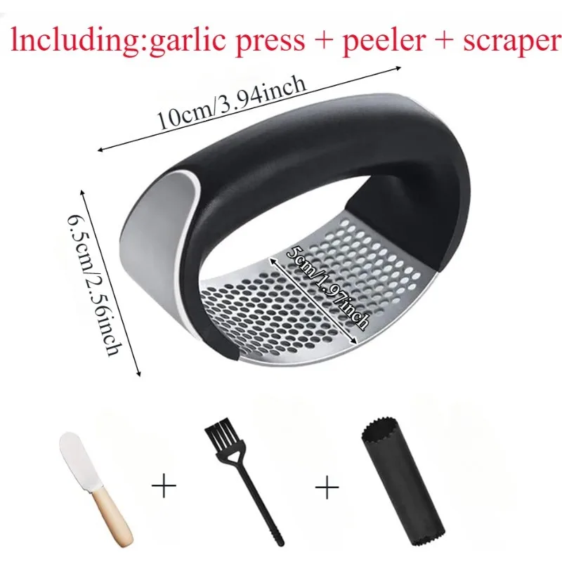 2025 Upgraded Stainless Steel Garlic Press, Manual, Garlic, Ginger, Rocker, Garlic Cutting, Pick Tools, Utensil
2025 Upgraded Stainless Steel Garlic Press, Manual, Garlic, Ginger, Rocker, Garlic Cutting, Pick Tools, Utensil