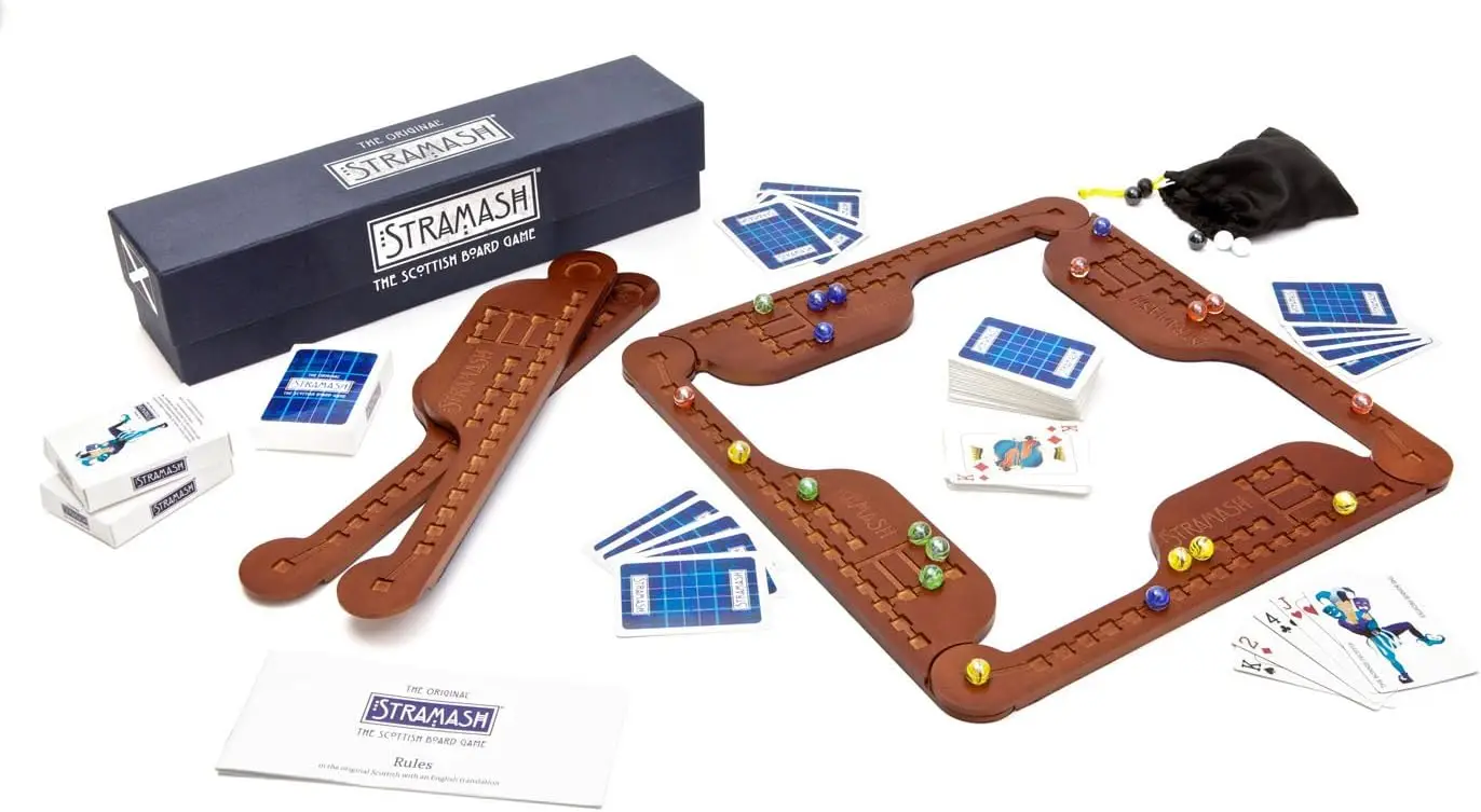 Scottish Board Game - Original Version - 2-6 Players - Ages 8+ - Wooden Board - Family Strategy & Guile Game
Scottish Board Game - Original Version - 2-6 Players - Ages 8+ - Wooden Board - Family Strategy & Guile Game