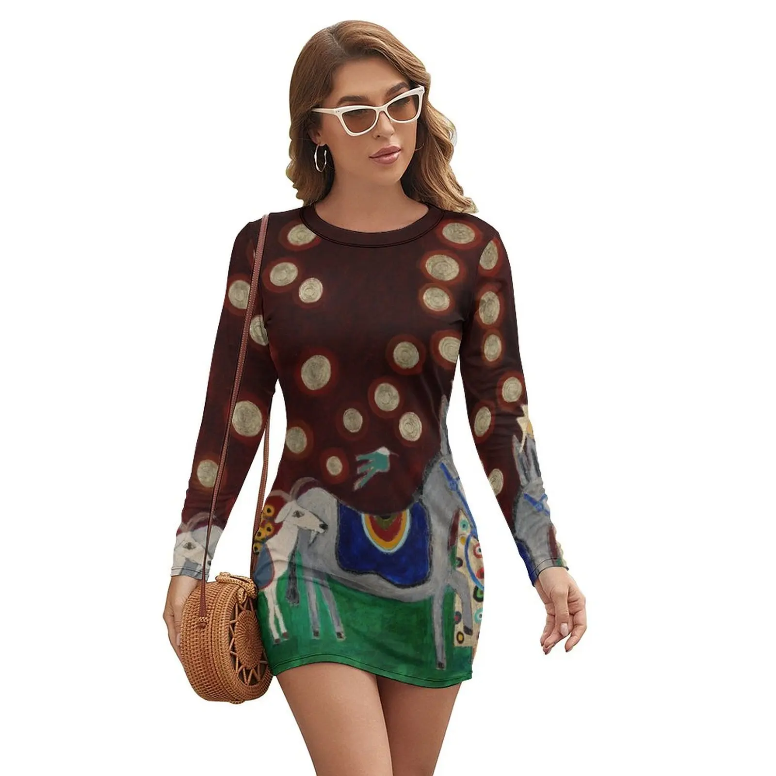 Monk with Donkey and Goat Long-sleeved Dress woman dress Cocktail of dresses Women's summer suit
Monk with Donkey and Goat Long-sleeved Dress woman dress Cocktail of dresses Women's summer suit