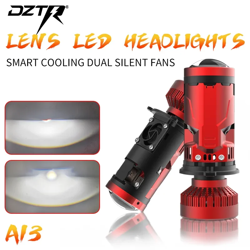 Светодиодные лампы DZTR H4 LED Projector Mini HD с линзой Fisheye, двойным отражателем, соленоидным механизмом и двойным вентилятором охлаждения, для ближнего/дальнего света
Светодиодные лампы DZTR H4 LED Projector Mini HD с линзой Fisheye, двойным отражателем, соленоидным механизмом и двойным вентилятором охлаждения, для ближнего/дальнего света