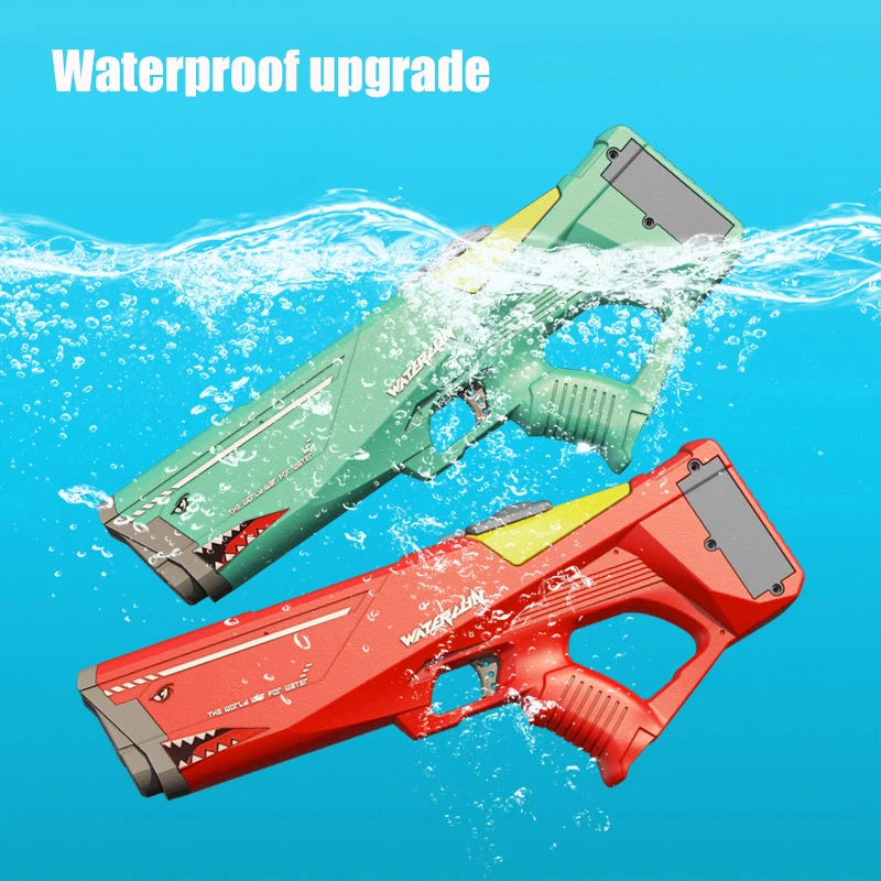Shark Electric Water Gun Automatic Large High Pressure Water Guns For Children Outdoor Beach Party Swimming Pool Kids Adult Toys
Shark Electric Water Gun Automatic Large High Pressure Water Guns For Children Outdoor Beach Party Swimming Pool Kids Adult Toys