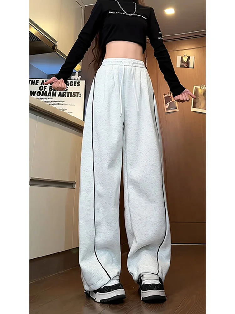 Мужские повседневные брюки в американском стиле с полосками, весна-осень, свободные, спортивные, прямые, широкие, немнущиеся, прямого кроя
Мужские повседневные брюки в американском стиле с полосками, весна-осень, свободные, спортивные, прямые, широкие, немнущиеся, прямого кроя