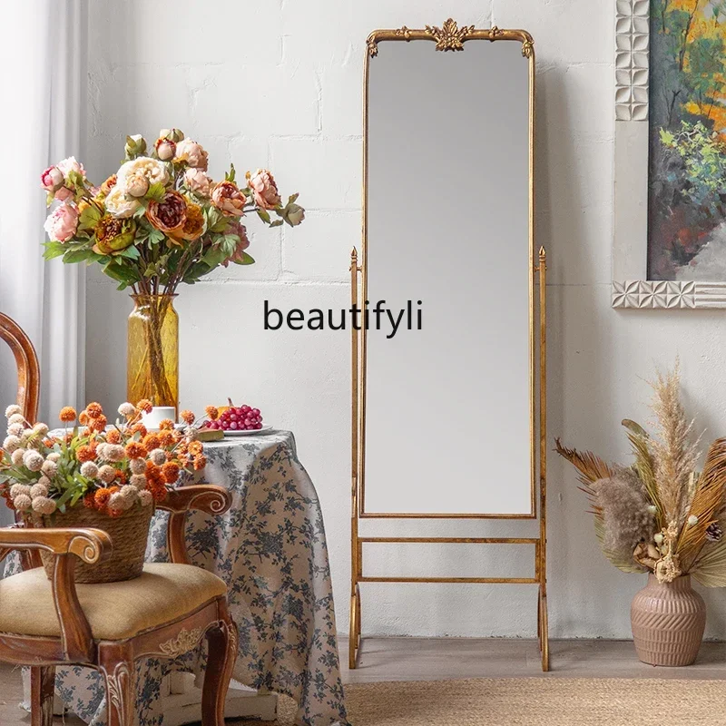 French retro full-length mirror home bedroom dressing living room floor-to-ceiling photo fitting mirror
French retro full-length mirror home bedroom dressing living room floor-to-ceiling photo fitting mirror