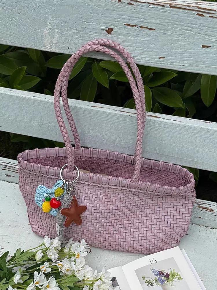 Fashion Retro Handwoven Tote Bag Genuine Leather Women Bag\Handbag Simple Designer Real Leather Lady Underarm Shoulder Bag 2026
Fashion Retro Handwoven Tote Bag Genuine Leather Women Bag\Handbag Simple Designer Real Leather Lady Underarm Shoulder Bag 2026