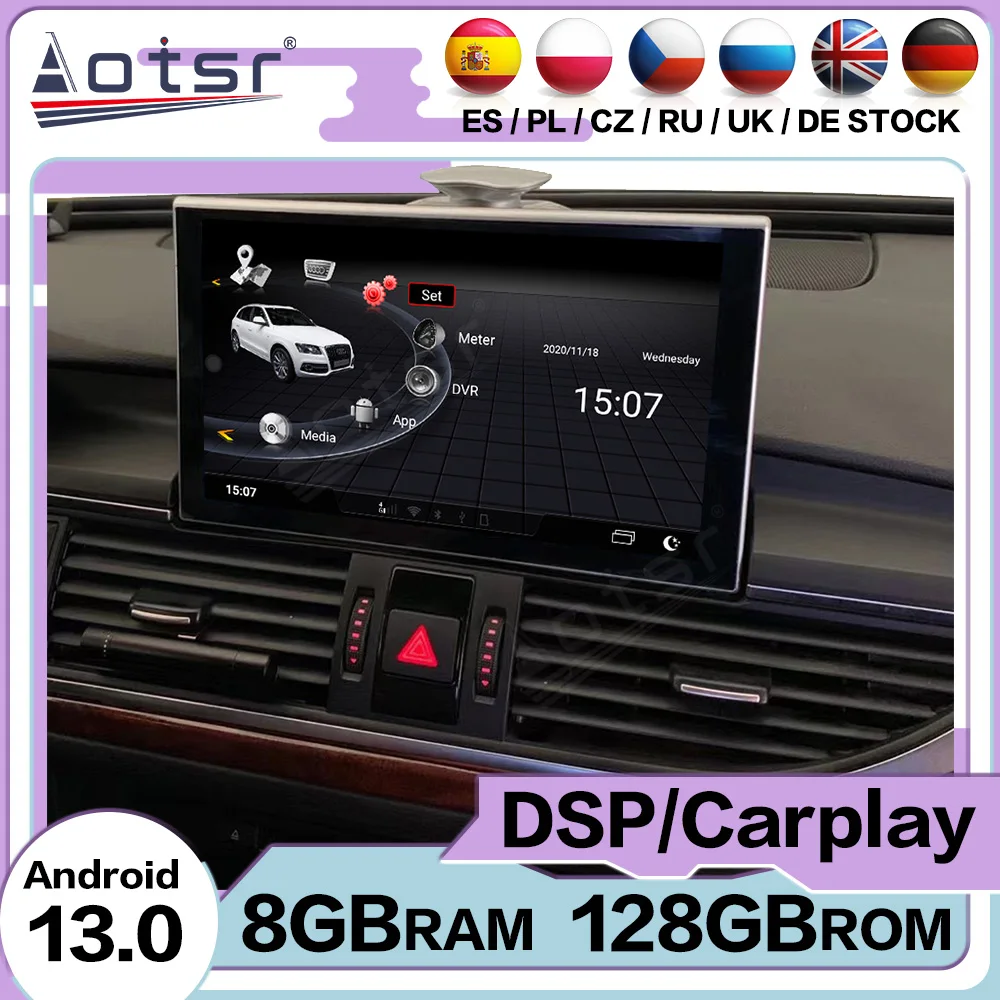 Qualcomm Android Auto For Audi A6 2012~2018 GPS Navigation Stretchable Screen Stereo Multimedia Player Car Radio Auto Head Unit
Qualcomm Android Auto For Audi A6 2012~2018 GPS Navigation Stretchable Screen Stereo Multimedia Player Car Radio Auto Head Unit