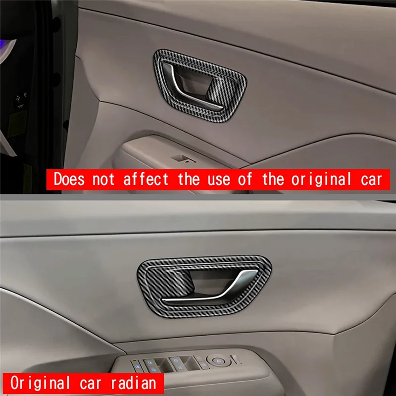 Car Interior Door Handle Bowl Cover Trim For Hyundai KONA 2024+ Car Interior Replacement Parts Accessories Carbon Fiber Pattern
Car Interior Door Handle Bowl Cover Trim For Hyundai KONA 2024+ Car Interior Replacement Parts Accessories Carbon Fiber Pattern